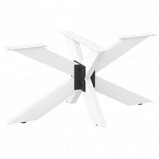 vidaXL Noha konferenčního stolku ve tvaru pavouka bílá 98 x 58 x (42-43) cm ocel