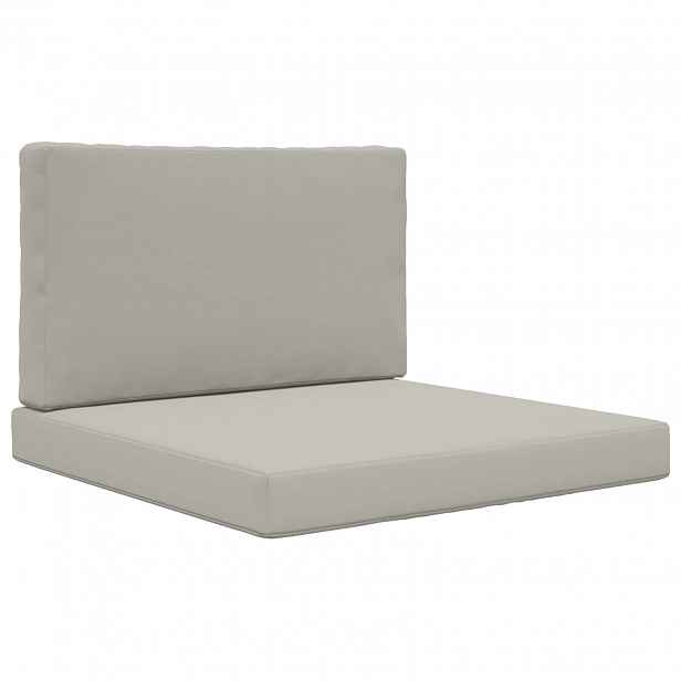 vidaXL Venkovní polštář na pohovku Polyester Šedá 80 x 80 cm