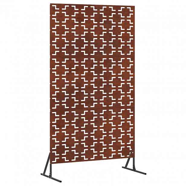 vidaXL Obrazovka pro soukromí 100 x 50 x 180 cm Rezavá