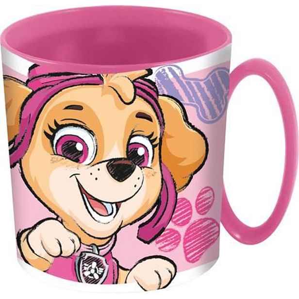 hrníček 350ml růžový TLAP.PATROLA, plast