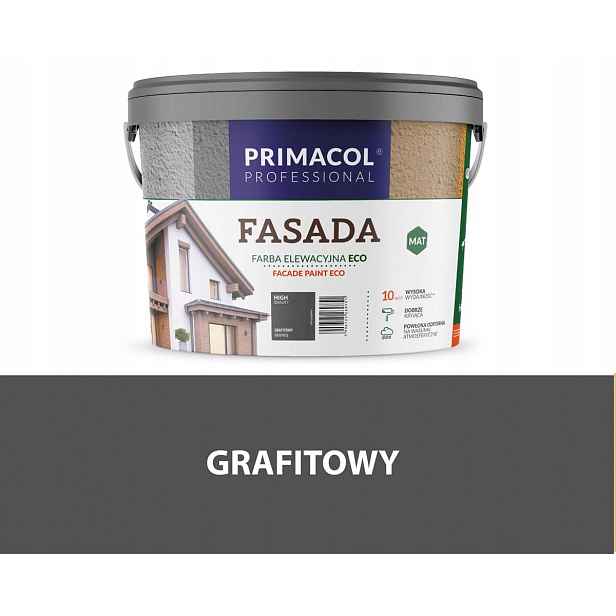 Primacol Fasáda Eco Barva 9L Grafitová Matná