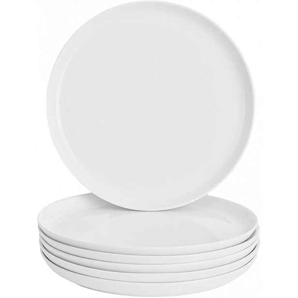 Set Velké Jídelní Talíře Ploché 6 x 25 cm Wishdeco Keramické