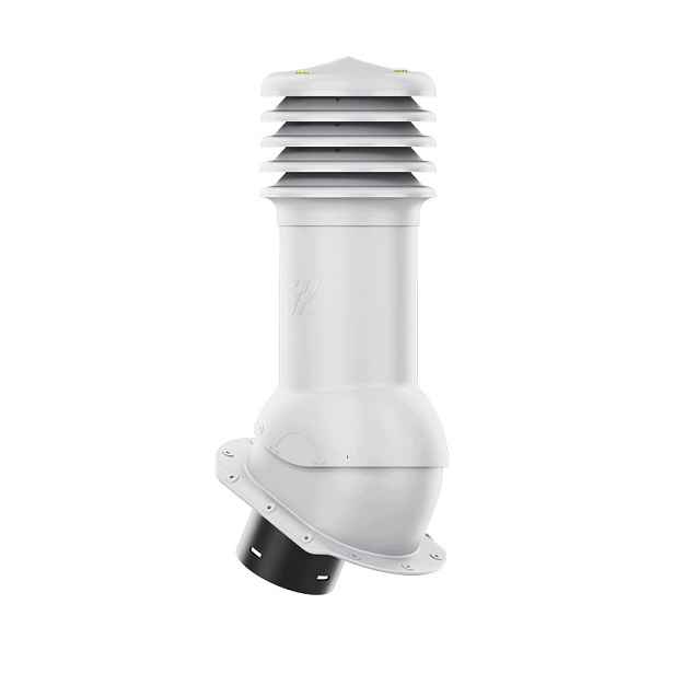 Větrací komín HiVent fi 150 mm pro plechovou střešní krytinu, profil E, šedý