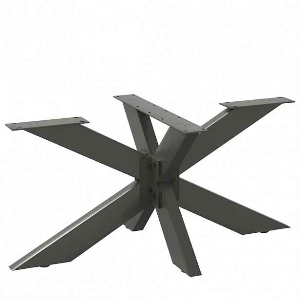 vidaXL Noha konferenčního stolku ve tvaru pavouka antracitová 98 x 58 x (42-43) cm ocel