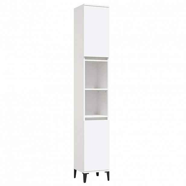 vidaXL Koupelnová skříňka bílá 30 x 30 x 190 cm kompozitní dřevo