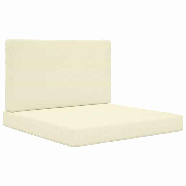 vidaXL Venkovní polštář na pohovku Polyester Krémová 80 x 80 cm