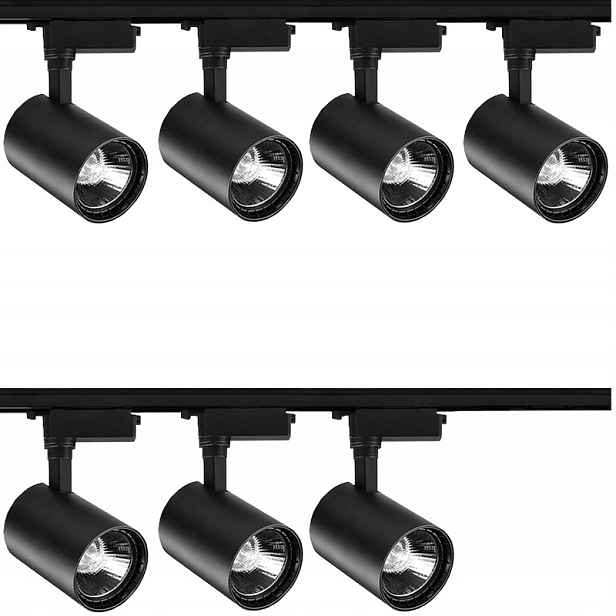 7 X Kolejnicový Reflektor Led Lampa Systém Kolejnicového Osvětlení Kolejnicový Kabel
