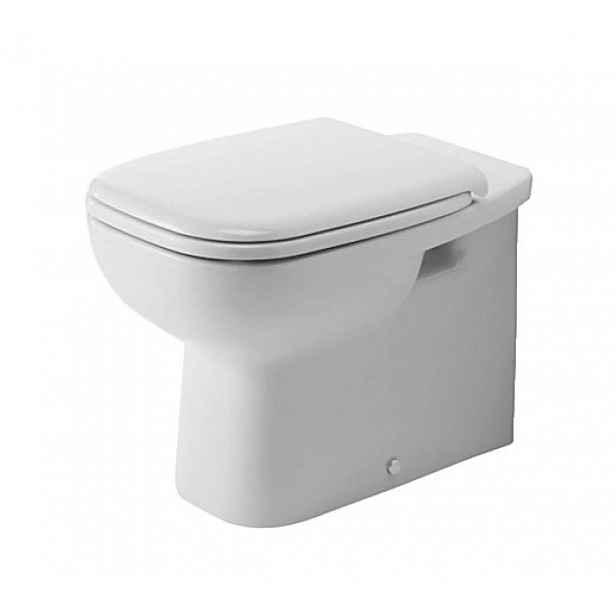 Duravit D-Code - Stojící WC, zadní odpad, bílá 21150900002