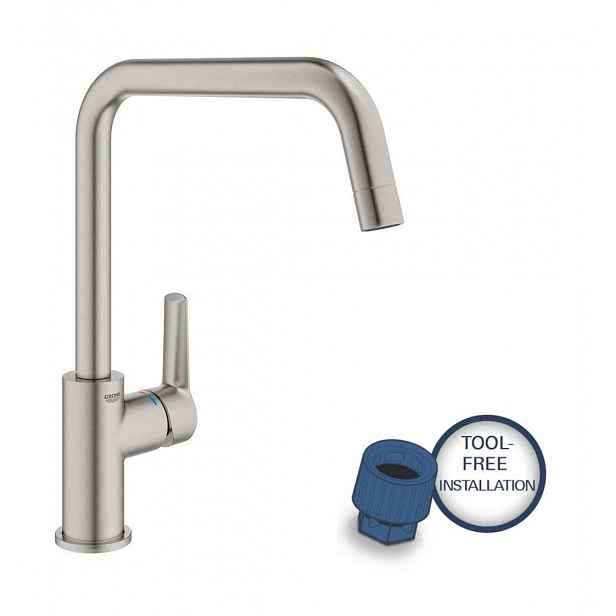 Grohe QuickFix Start - Dřezová baterie, supersteel 30470DC0