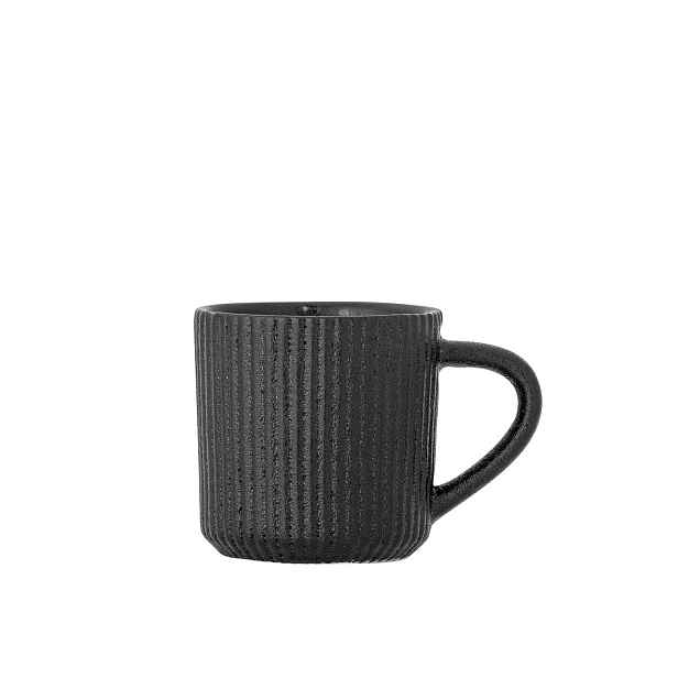 Kameninový šálek na espresso 75 ml NERI Bloomingville - černý