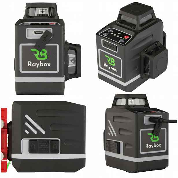 Laser Raybox C41G s funkcí poklesu a dálkovým ovládáním Křížový Laser
