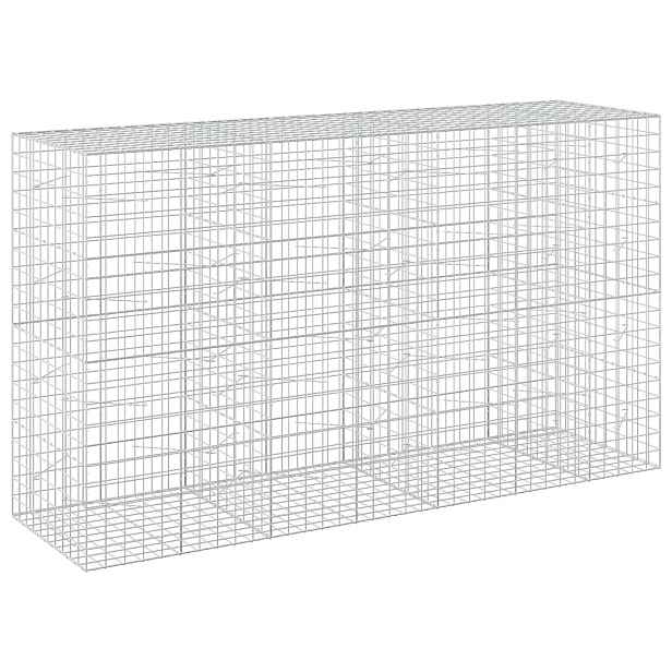 vidaXL Gabion s drátem 5 mm a síťkou 10x10 cm 350x100x200 cm