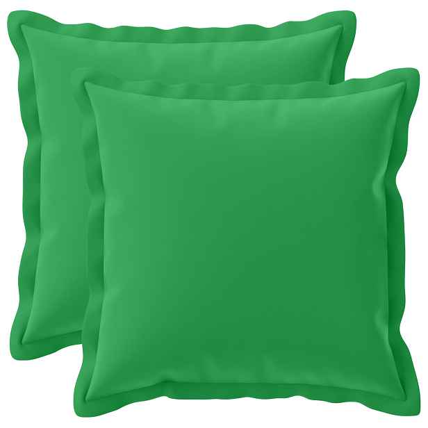 vidaXL Odhazovací polštář 2 ks HOUTEN Zelená 50 x 50 cm Polyester