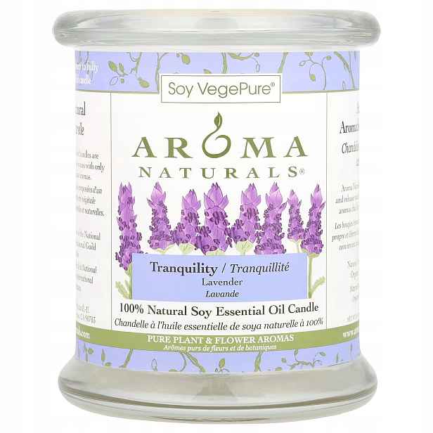 Aroma Naturals, Soy VegePure, 100% přírodní svíčka s esenciálním olejem