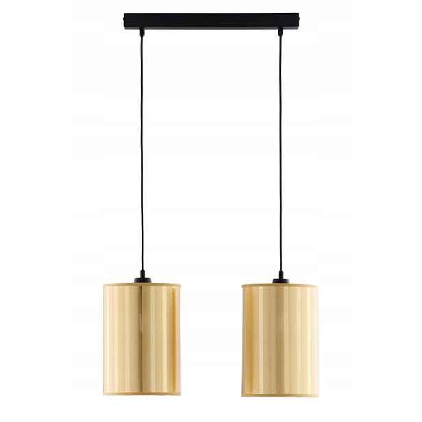 Jupiter Závěsná lampa Cortina 2xE27 Černá/Zlatá IP20 Led