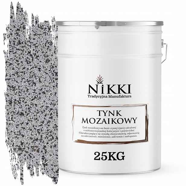 Mozaiková Pryskyřičná Omítka 25 Kg Vnitřní Vnější Šedá M34 Ozdobná