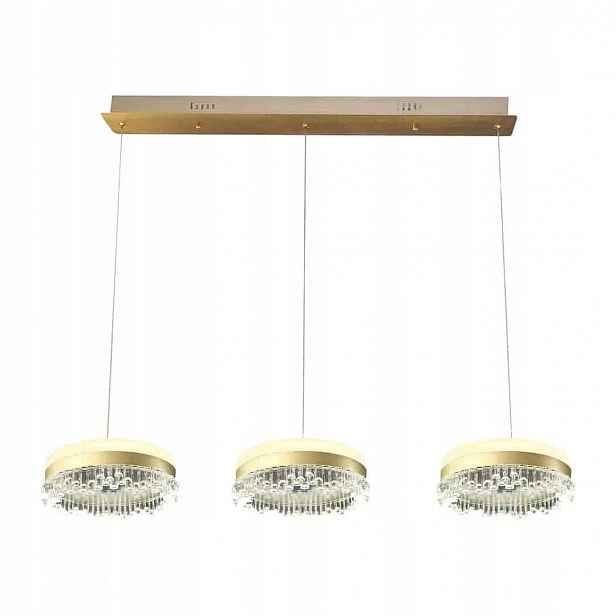 Závěsná lampa Milagro Preciosa ML1894 Led 60W 4800lm Zlatá 4000K Obývací pokoj