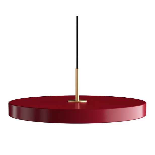 Červené LED závěsné svítidlo s kovovým stínidlem ø 43 cm Asteria Medium – UMAGE