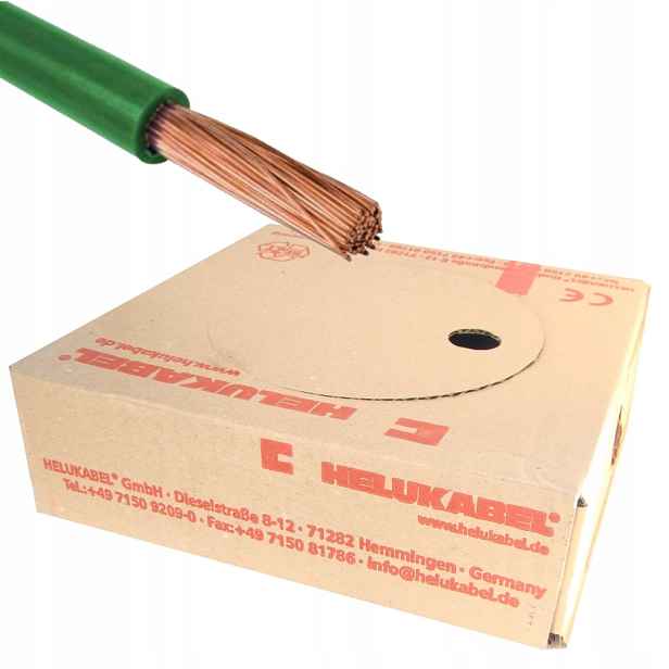 Kabel H07V-K 1,5 mm2 Zelený 100 mb