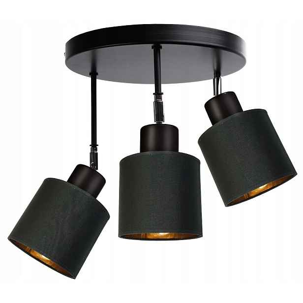 Lustrová Led Lampa Závěsná Stropní Stínidlo Zlatá
