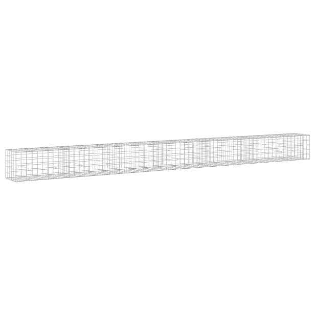 vidaXL Gabion s drátem 5 mm a síťkou 10x10 cm 650x50x50 cm