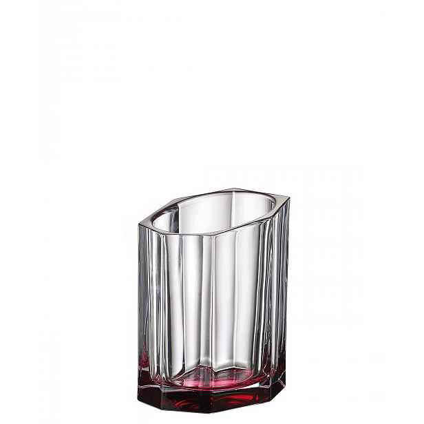 Bohemia Bazalt Pink Bottom Váza 200 MM