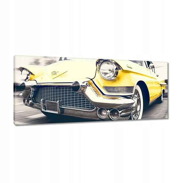 Obrazy 100x40 Žlutý Cadillac
