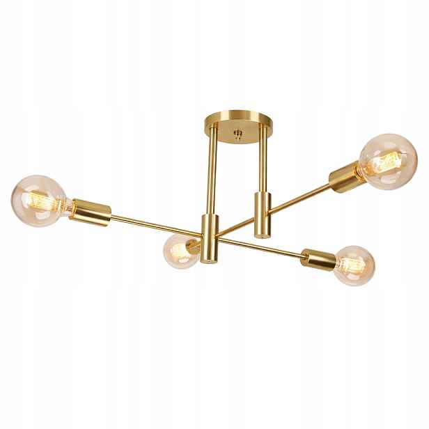 Stropní Závěsná Lampa Dorado Stropní Svítidlo Lustr Koule Led Zlatá