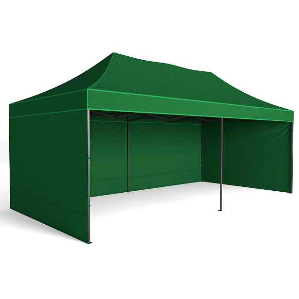 TZB Zahradní párty stan 3x6m 3 stěny - zelený