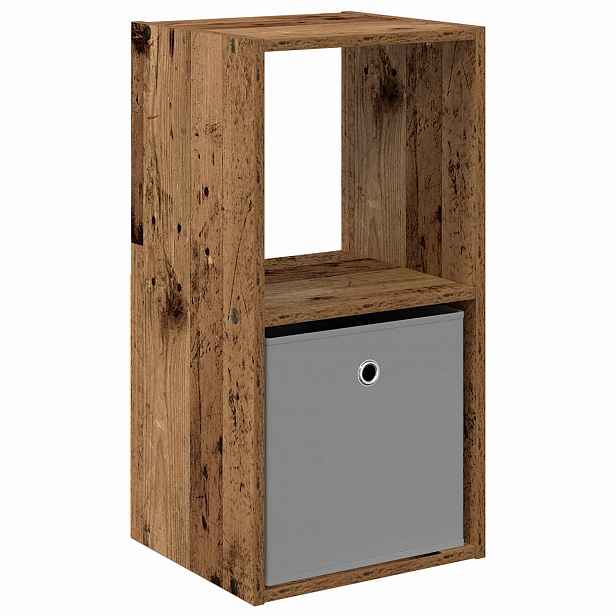 vidaXL Noční stolek Staré dřevo 35 x 32 x 68,5 cm Kompozitní dřevo