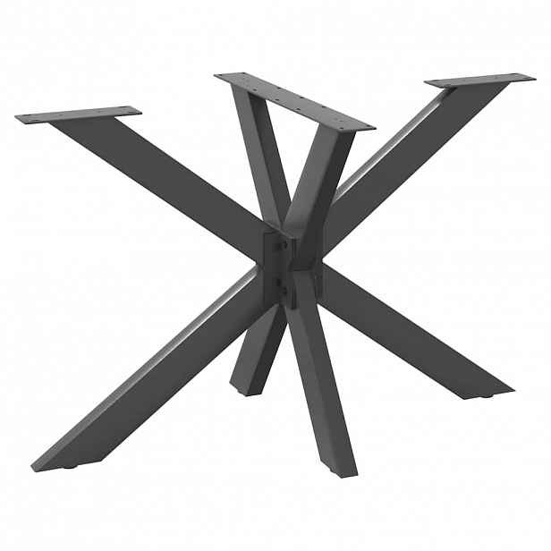 vidaXL Noha jídelního stolu ve tvaru pavouka antracitová 120 x 68 x (72-73) cm ocel