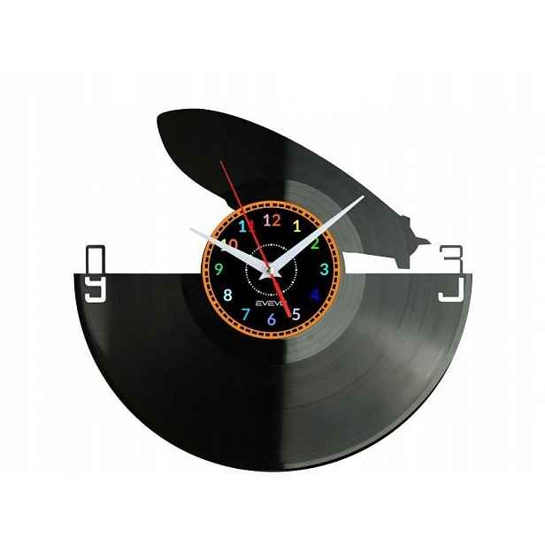 Zeppelin Dárek Originální dekorace do domu Hodiny z vinylové desky