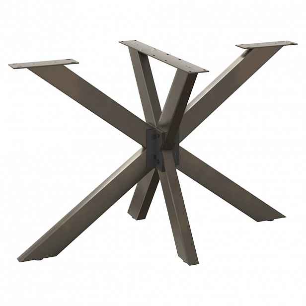 vidaXL Noha jídelního stolu ve tvaru pavouka černá 120 x 68 x (72-73) cm ocel
