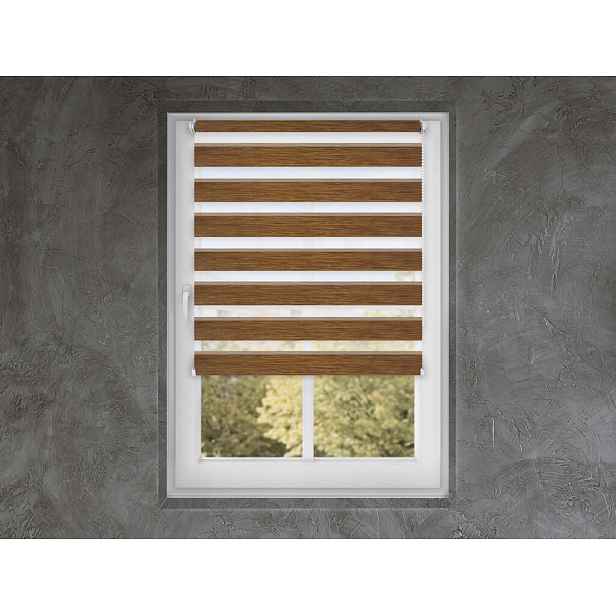 FEXI Roleta Den a noc, Nature vlašský ořech, A 065, 220x44 cm