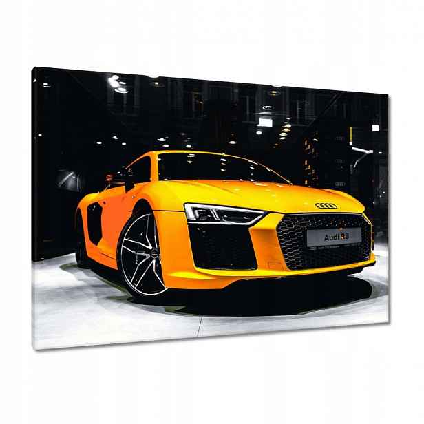Obrazy 100x70 Žluté Audi R8