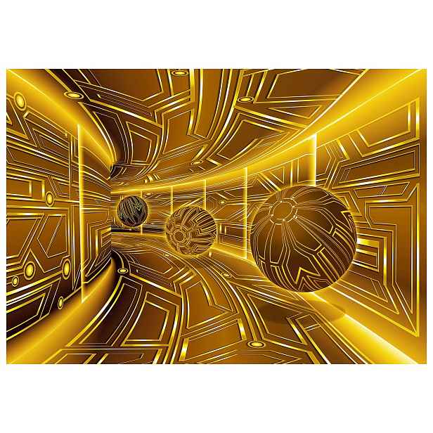 Fototapeta Tunel Geometrie světla Vzory sfér futurismu Loft 300x210 lepidlo