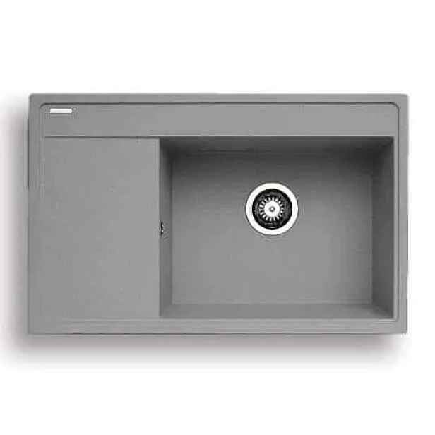 Casarredo Pyragranitový dřez CAMEA 1B 1D RH (79x50) grey