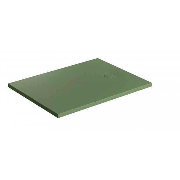 OMNIRES Aquarock M+ - Sprchová vanička 90x100 cm, matná olivová AQUAROCK90-100OL