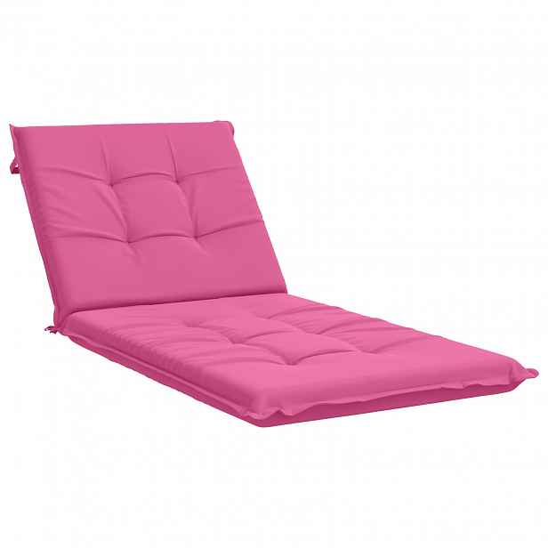 vidaXL Polštář na lehátko GEMERT 100% polyester Růžová 190 x 70 x 9 cm
