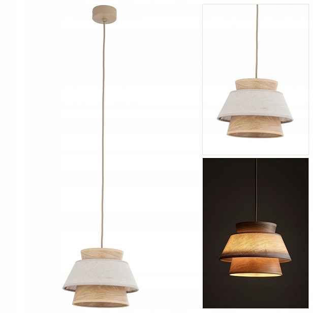 Závěsná béžová Kalum nastavitelná v moderním stylu do obývacího pokoje Tk Lighting