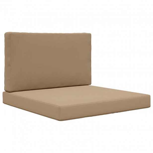 vidaXL Venkovní polštář na pohovku Polyester Taupe 80 x 80 cm