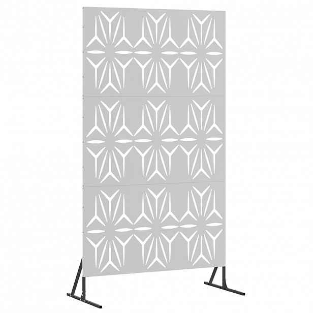 vidaXL Obrazovka pro soukromí 100 x 50 x 180 cm Pozinkovaná ocel
