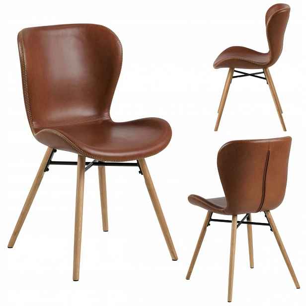 Jídelní Židle Z Ekokůže, hnědá, ergonomická, čalouněná kuchyní