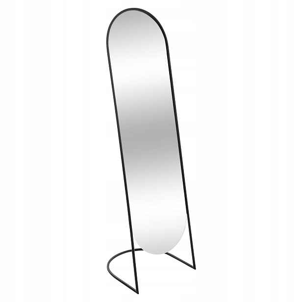 Velké stojací zrcadlo Jef v kovovém rámu, 39,5 × 136 cm