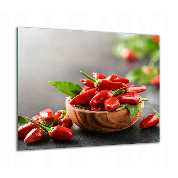 7v1 Skleněná Ochranná Deska Na Sporák 60x52 Paprika