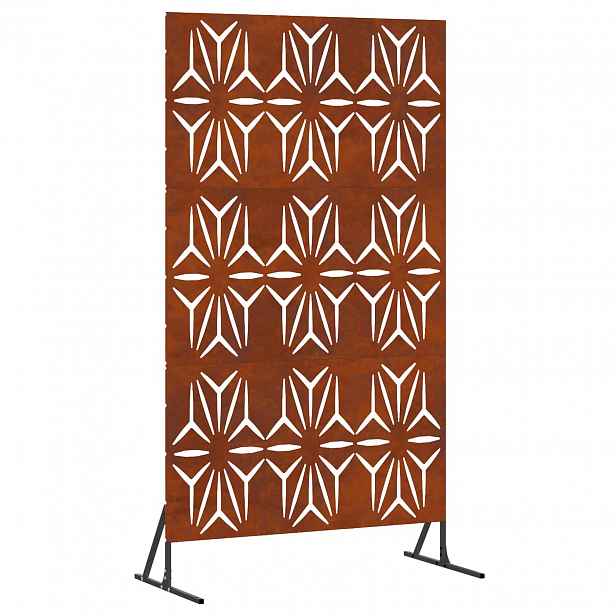 vidaXL Obrazovka pro soukromí 100 x 50 x 180 cm Rezavá