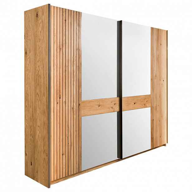 Linea Natura SKŘÍŇ S POSOUVACÍMI DVEŘMI, dub, barvy dubu, 242/214/67 cm