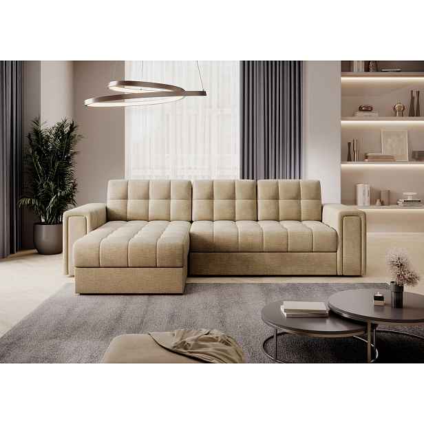 Designová sedací souprava THALASSA - tmavě béžová