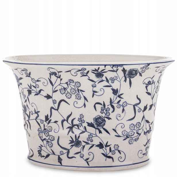 Obal z porcelánu, bílý, modrý