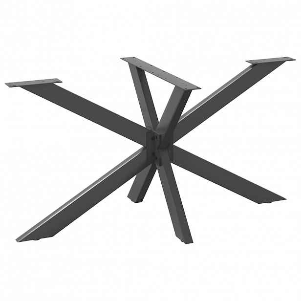 vidaXL Noha jídelního stolu ve tvaru pavouka antracitová 150 x 78 x (72-73) cm ocel